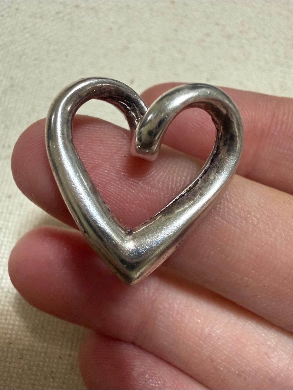 Sterling Silver 925 Heart Pendant Charm